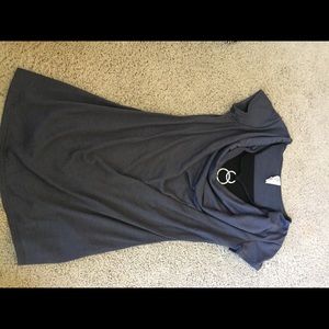 Grey and black dress shirt